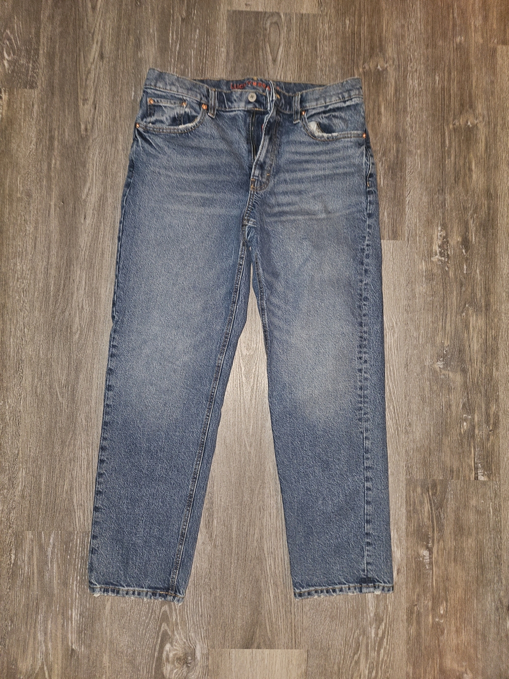 Lucky Brand Women's Mid Rise Relaxed Straight Jeans